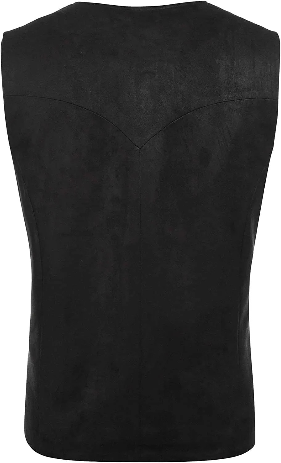 Western Suede Leather Vest Suit (US Only)