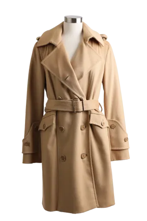 Wool/Cashmere Double Breasted Dress Coat