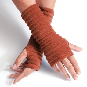 Wristees® Fingerless Gloves - Rust