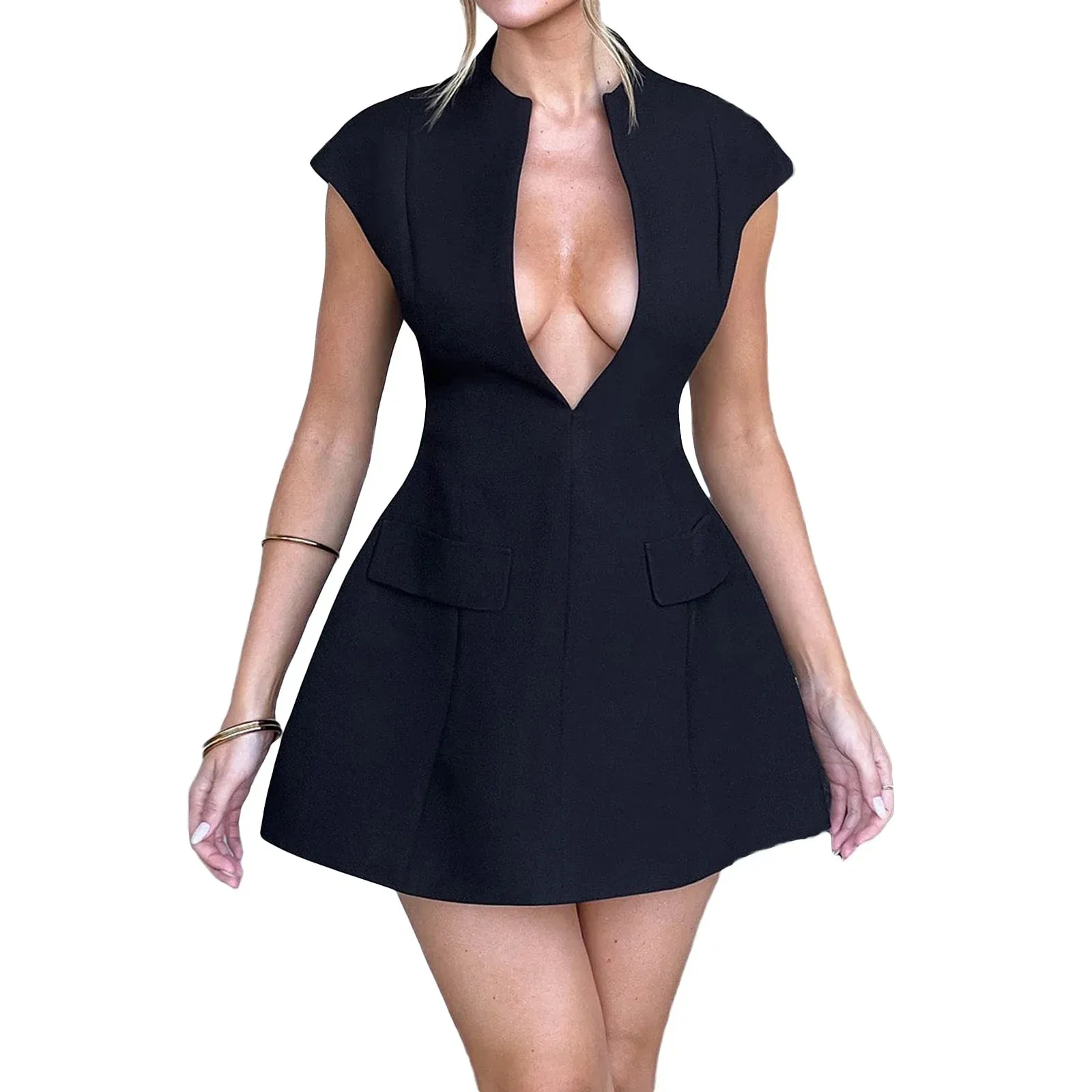 Y2K Going Out Clubwear Mini Sling Bodycon Slim Fit Spaghetti Skinny Casual Women Dress