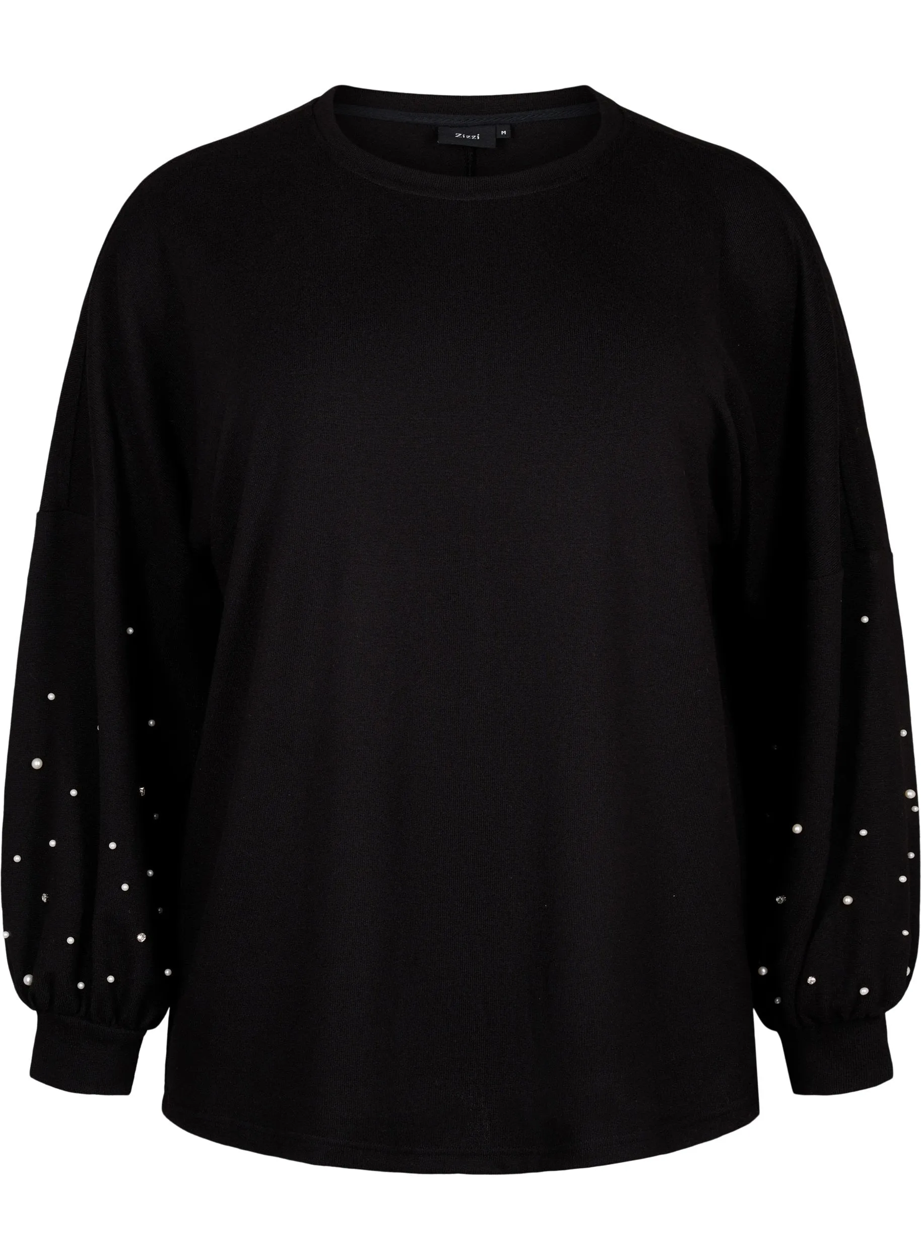 Zizzi Lucca Pearl Sleeve Knit Jumper